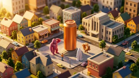 Tilt-Shift Diorama – Miniature City